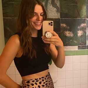 Aritzia Pointelle Crop Top